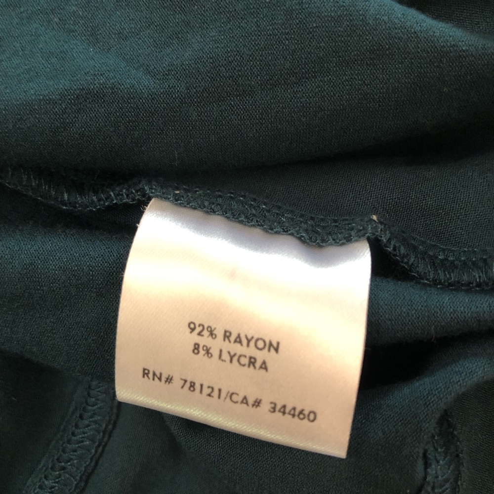 Eileen Fisher Minimalist Lagenlook 3/4 Sleeves Teal Green Womens Dress size M - Picture 7 of 10